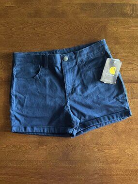 Carhartt navy blue denim shorts 12 NWT